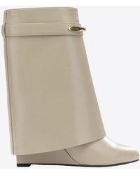 Givenchy - Shark Pinch 90 Mid-Calf Leather Boots - Lyst