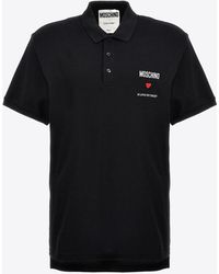 Moschino - Logo Short-Sleeved Polo T-Shirt - Lyst