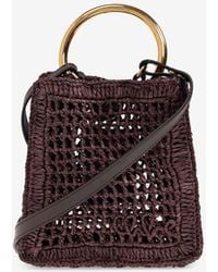 Chloé - Mini Summer Banana Raffia Tote Bag - Lyst