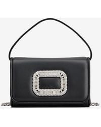 Roger Vivier - Micro Pilgrim Leather Top Handle Bag - Lyst