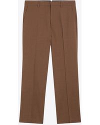 Ami Paris - Hazelnut Wool Trousers - Lyst