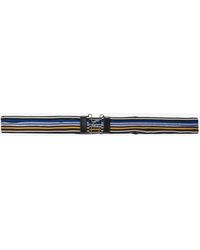 Prada - Striped Buckle Belt - Lyst