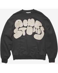 Acne Studios Cotton Logo Sweatshirt for Men gym and workout clothes Sweatshirts Mens Clothing Activewear 