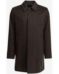 Herno - Single-Breasted Long Coat - Lyst
