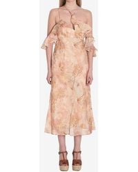 Zimmermann - Illuminate Midi Dress - Lyst