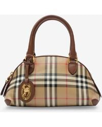 Burberry - Mini Primrose Coated Canvas Checkered Bag - Lyst