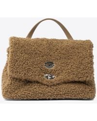 Zanellato - Small Postina Shearling Top Handle Bag - Lyst