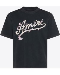 Amiri - Filigree Logo Short-Sleeved T-Shirt - Lyst