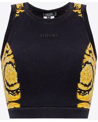 Versace - Barocco Patterned Sports Top - Lyst