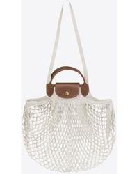 Longchamp - Large Le Pliage Filet Mesh Tote Bag - Lyst