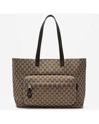 Gucci - Large Gg Canvas Tote Bag - Lyst