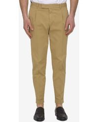 PT Torino - Cropped Pleated Pants - Lyst