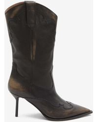 Paris Texas - Lidia 70 Brushed Leather Western Boots - Lyst