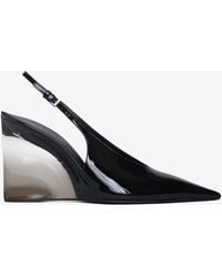 Alaïa - 90 Invisible Wedge Slingback Pumps - Lyst