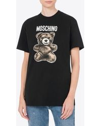 Moschino - Teddy Bear Print Jersey T-Shirt - Lyst