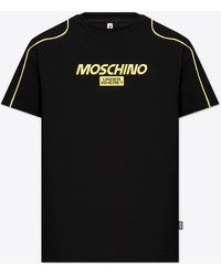 Moschino - Logo Appliqué Crewneck T-Shirt - Lyst