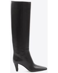 Saint Laurent - Jill 75 Leather Knee-High Boots - Lyst