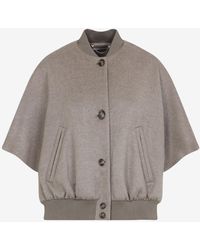 Max Mara - Leticia Bomber Cape-Style Jacket - Lyst