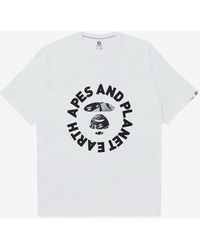 Aape - Moonface Graphic Crew Neck T-Shirt - Lyst