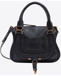 Chloé - Small Marcie Leather Top Handle Bag - Lyst