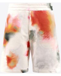 Alexander McQueen - Obscured Flower Print Bermuda Shorts - Lyst
