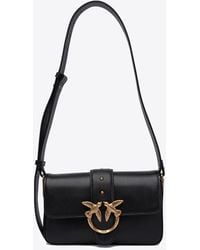 Pinko - Mini Soft Leather Crossbody Bag - Lyst