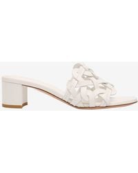 Gianvito Rossi - Amalfi 45 Calf Leather Mules - Lyst