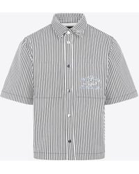Amiri - Striped Short-Sleeved Shirt - Lyst