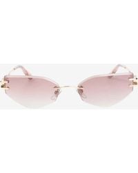 Chopard - Geometric Logo Sunglasses - Lyst