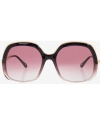 Chloé - Leia Round Sunglasses - Lyst