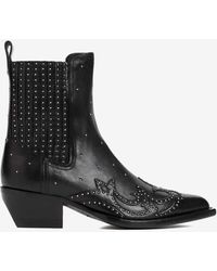 Golden Goose - Debbie Studded Leather Ankle Boots - Lyst