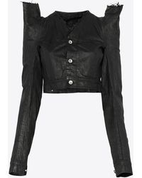 Rick Owens - Temple Tec Denim Trucker Jacket - Lyst
