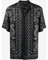 Versace - Americana Fit Baroque Silk Shirt - Lyst