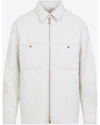 Moncler - Bouclé Zip-Up Jacket - Lyst