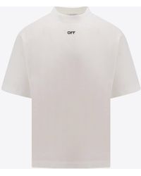 Off-White c/o Virgil Abloh - Off Stamp Crewneck T-Shirt - Lyst