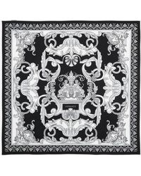 Versace - Baroque Large Silk Foulard - Lyst