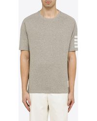 Thom Browne - 4-Bar Short-Sleeved T-Shirt - Lyst