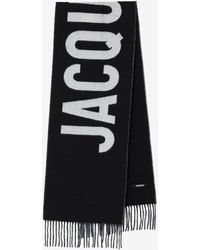 Jacquemus - Logo Wool Fringed Scarf - Lyst