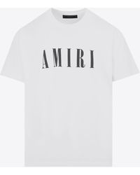 Amiri - Logo Print Short-Sleeved T-Shirt - Lyst