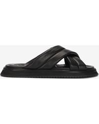 Dolce & Gabbana - Nappa Effect Fabric Sandal - Lyst