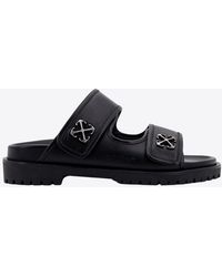 Off-White c/o Virgil Abloh - Arrow-Buckles Leather Sandals - Lyst