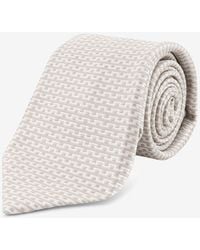 Kiton - Silk Logo Tie - Lyst