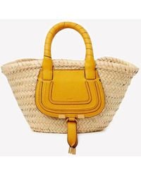Chloé Leather Mini Marcie Basket Bag - Save 34% | Lyst