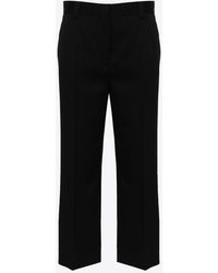 Miu Miu - Grain De Poudre Cropped Pants - Lyst