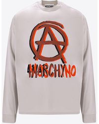 Moschino - Anarchy Print Crewneck T-Shirt - Lyst