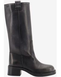 Alohas - Sajan Distressed Leather Mid-Calf Boots - Lyst