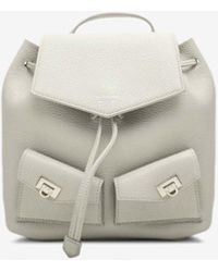 Ferragamo - Mini Multi-Pocket Leather Backpack - Lyst