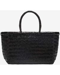 Dragon Diffusion - Small Triple Jump Woven Leather Tote Bag - Lyst