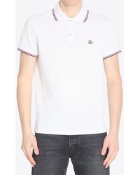Moncler - Polo T-Shirt With Logo-Patch - Lyst