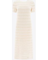 Sandbeige - Ribbed Midi Dress - Lyst